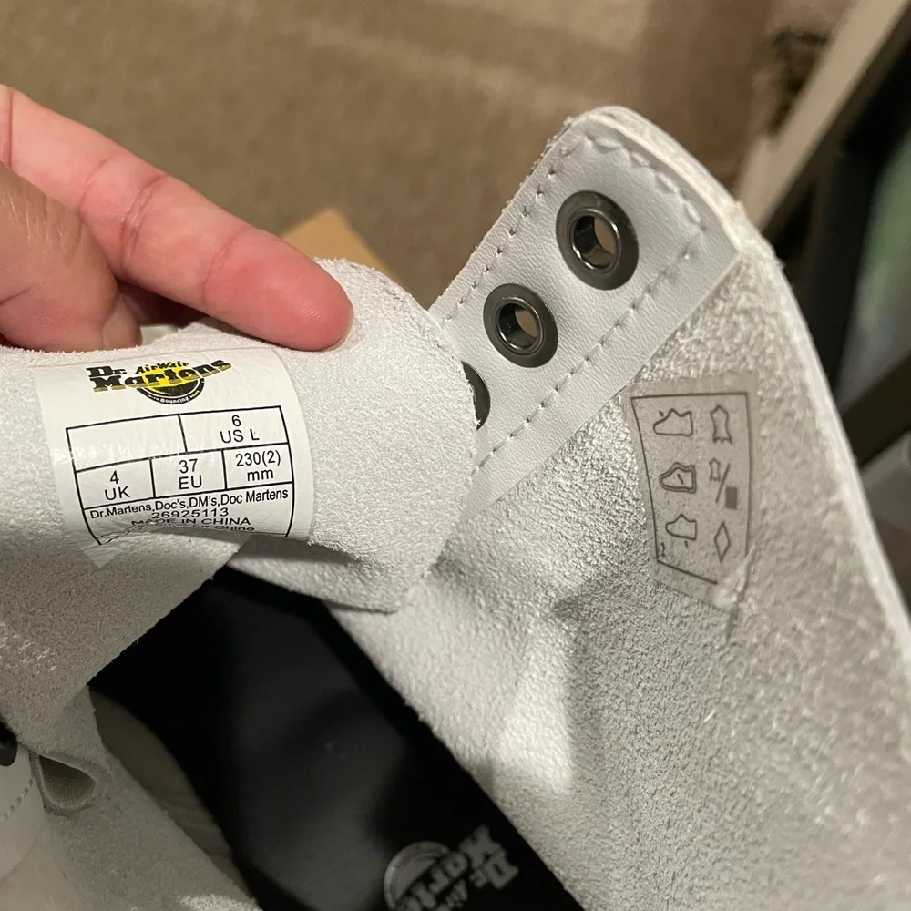 Dr. Martens White Pascal Platform Boots - Picture 3 of 4